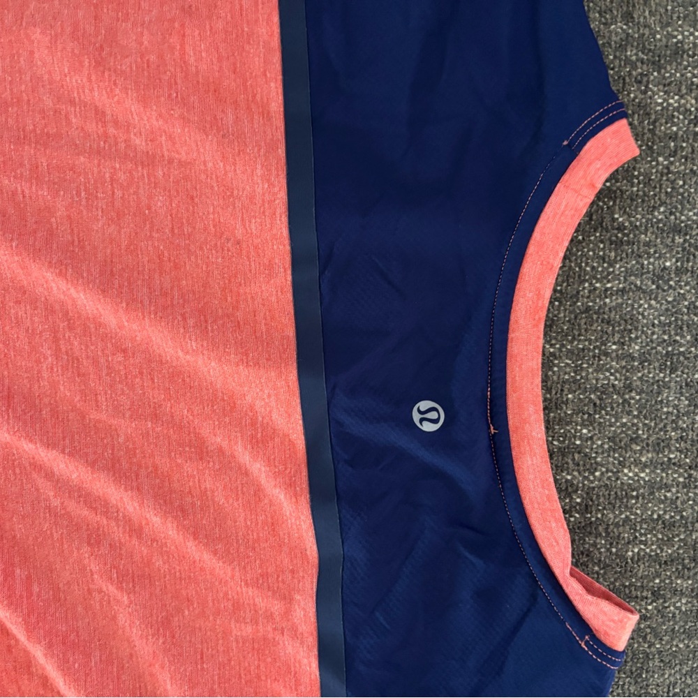 lululemon athletica Coral and Navy Swim Coverup